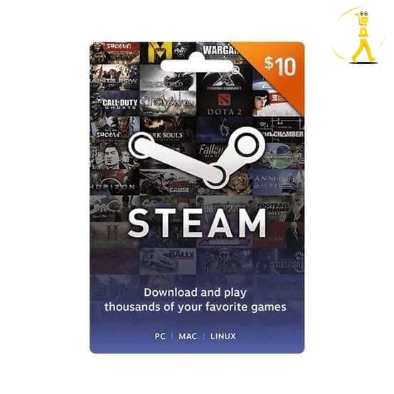 بطاقة ستيم امريكي 10 دولار